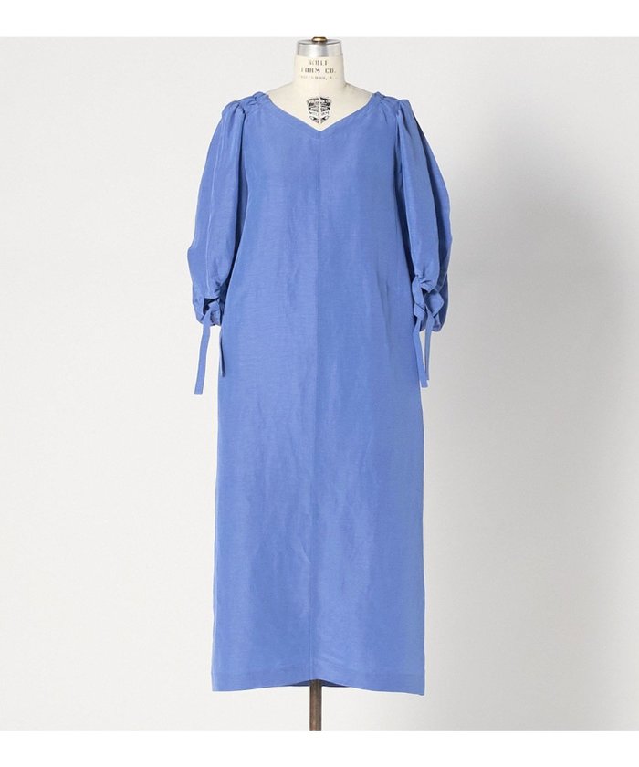 【ドゥロワー/DRAWER】のSUMMER パフスリーブドレス インテリア・キッズ・メンズ・レディースファッション・服の通販 founy(ファウニー) https://founy.com/ ファッション Fashion レディースファッション Fashion for Women ワンピース Dresses フォーマル・パーティードレス・結婚式用ドレス Elegant & Casual Dresses シルク Silk, 100% Silk ストレート Straight, Straight Cut スリーブ Sleeve, Long Sleeve / Short Sleeve デコルテ Décolleté, Neckline バランス Balance, Style Balance リボン Ribbon, Bow エレガント 上品 Elegant 夏 Summer |ID: prp329100004975719 ipo3291000000037299091