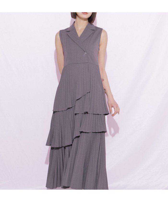 【ジルバイジルスチュアート/JILL by JILLSTUART】のランダムプリーツジレワンピース インテリア・キッズ・メンズ・レディースファッション・服の通販 founy(ファウニー) https://founy.com/ ファッション Fashion レディースファッション Fashion for Women アウター Coat / Outerwear Collection おすすめ Recommended / Our Picks スマート Smart, Elegant フィット Fit, Slim Fit ロング Long, Long-Length |ID: prp329100004975734 ipo3291000000037299147