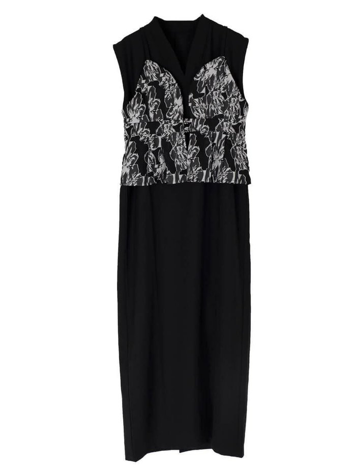 【ラシュッド/LASUD】のJACQUARD BUSTIRE SET DRESS インテリア・キッズ・メンズ・レディースファッション・服の通販 founy(ファウニー) https://founy.com/ ファッション Fashion レディースファッション Fashion for Women ワンピース Dresses フォーマル・パーティードレス・結婚式用ドレス Elegant & Casual Dresses おすすめ Recommended / Our Picks スリット Slit, Slit Detail ドレス Dress, One-Piece ノースリーブ Sleeveless, No-Sleeve ビスチェ Bustier, Corset Top エレガント 上品 Elegant |ID: prp329100004975770 ipo3291000000037299293