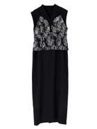 【ラシュッド/LASUD】のJACQUARD BUSTIRE SET DRESS ブラック|ID: prp329100004975770 ipo3291000000037299296