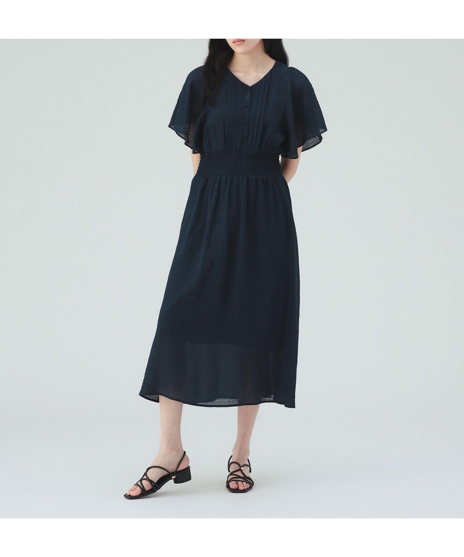 【ビームス ハート/BEAMS HEART】の袖フレア 合繊 ワンピース 大人の最旬トレンドファッション＆コーディネート founy(ファウニー) 　ファッション　Fashion　レディースファッション　Fashion for Women　ワンピース　Dresses　おすすめ　Recommended / Our Picks　アクセサリー　Fashion Accessories　インナー　Innerwear　キャミソール　Camisole, Spaghetti Strap Top　サンダル　Sandals, Summer Shoes　シアー　Sheer, See-Through　スリーブ　Sleeve, Long Sleeve / Short Sleeve　フォーマル　Formal, Dressy　フレア　Flare, Flared　フロント　Front, Front Design　ペチコート　Petticoat, Underskirt　ミュール　Mule, Backless Shoes　リラックス　Relax, Relaxed Fit　エレガント 上品　Elegant　 other-1|ID: prp329100004975771 ipo3291000000037299298