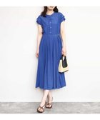 【オフオン/ofuon】のフロントボタンベルト付きワンピース/洗える/WEB限定 ブルー|ID: prp329100004975782 ipo3291000000037299353