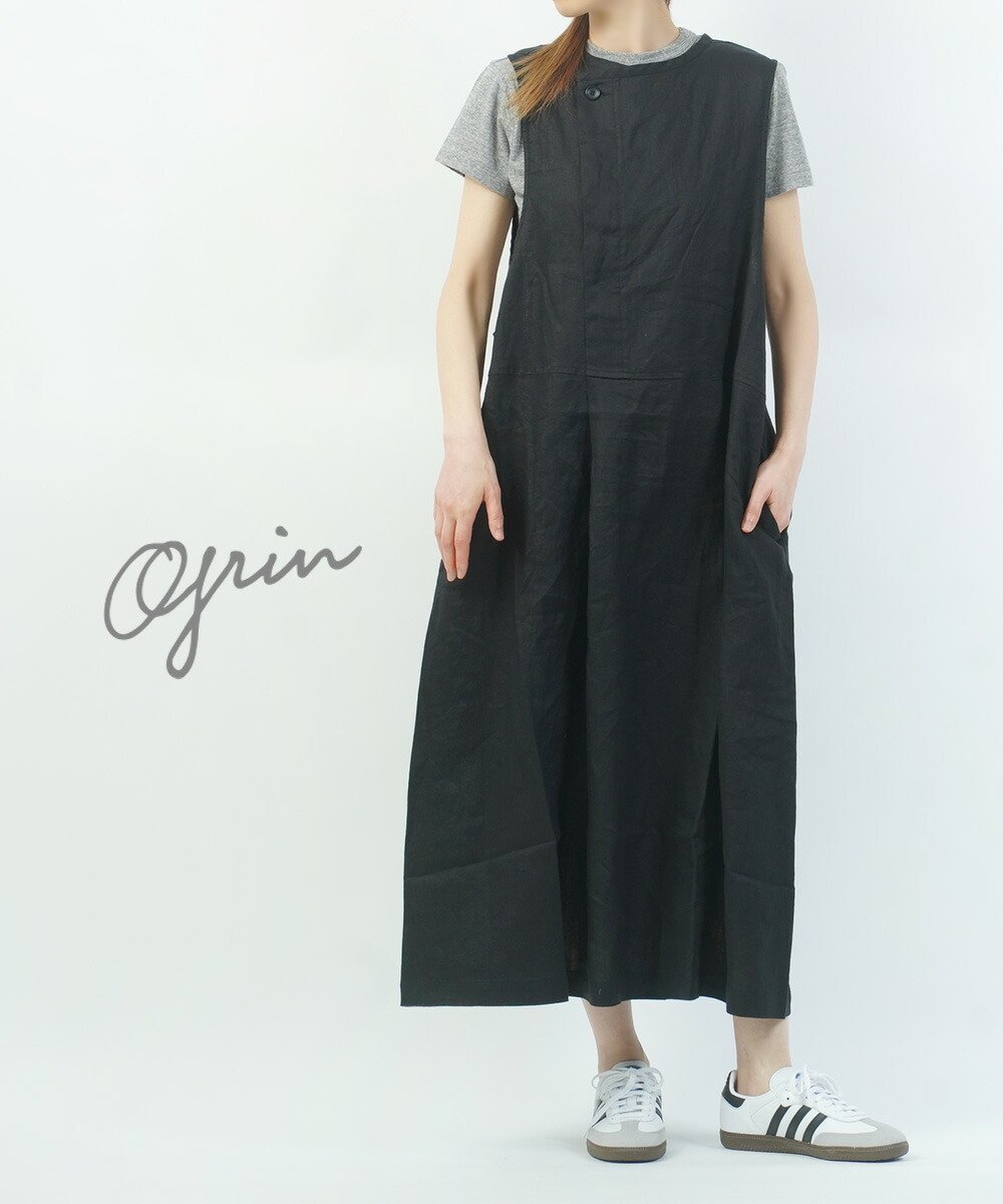 【ブルーコムブルー/BLEU COMME BLEU】のグリン 40リネン タックワンピース 大人の最旬トレンドファッション＆コーディネート founy(ファウニー) 　ファッション　Fashion　レディースファッション　Fashion for Women　ワンピース　Dresses　カットソー　Cut and Sewn Top　ノースリーブ　Sleeveless, No-Sleeve　フロント　Front, Front Design　ポケット　Pocket, Pocket Detail　リネン　Linen, Linen Fabric　ロング　Long, Long-Length　夏　Summer　 other-1|ID: prp329100004975792 ipo3291000000037299383