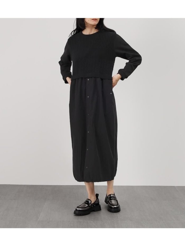 【ラシュッド/LASUD】のコラージュニットドッキングワンピース インテリア・キッズ・メンズ・レディースファッション・服の通販 founy(ファウニー) https://founy.com/ ファッション Fashion レディースファッション Fashion for Women ワンピース Dresses おすすめ Recommended / Our Picks スウェット / スエット Sweatshirt, Sweatwear スニーカー Sneakers, Trainers ドッキング Docking, Mixed Material リラックス Relax, Relaxed Fit |ID: prp329100004975798 ipo3291000000037299404