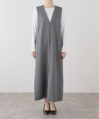 【スローブ イエナ/SLOBE IENA】のVネックセンタースリットジャンパースカート 大人の最旬トレンドファッション＆コーディネート founy(ファウニー) ファッション Fashion レディースファッション Fashion for Women スカート Skirts 2026年 2026 2026春夏・S/S Spring/Summer 2026 SS26 インナー Innerwear カットソー Cut and Sewn Top バランス Balance, Style Balance ポケット Pocket, Pocket Detail thumbnail グレーA|ID: prp329100004975806 ipo3291000000037299439