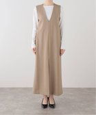 【スローブ イエナ/SLOBE IENA】のVネックセンタースリットジャンパースカート 大人の最旬トレンドファッション＆コーディネート founy(ファウニー) ファッション Fashion レディースファッション Fashion for Women スカート Skirts 2026年 2026 2026春夏・S/S Spring/Summer 2026 SS26 インナー Innerwear カットソー Cut and Sewn Top バランス Balance, Style Balance ポケット Pocket, Pocket Detail thumbnail ベージュ|ID: prp329100004975806 ipo3291000000037299441