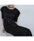 【プールヴー/PourVous】のパールグローサテンドレス スタッズ パーティードレス オケージョン 結婚式 大人の最旬トレンドファッション＆コーディネート founy(ファウニー) ファッション Fashion レディースファッション Fashion for Women ワンピース Dresses フォーマル・パーティードレス・結婚式用ドレス Elegant & Casual Dresses オケージョン Occasion Wear サテン Satin, Glossy Fabric スタッズ Studs, Metal Accents ストレート Straight, Straight Cut デコルテ Décolleté, Neckline ドレス Dress, One-Piece ビジュー Bijou, Jewel-like Accent おすすめ Recommended / Our Picks エレガント 上品 Elegant セレモニー Ceremony 結婚式 Wedding 二次会 After Party thumbnail ブラック|ID: prp329100004975835 ipo3291000000037299545