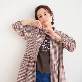 【リリアンビューティエクラ/Liliane Burty ECLAT】の【洗える】ギンガムチェックバンドカラーシャツワンピ 大人の最旬トレンドファッション＆コーディネート founy(ファウニー) ファッション Fashion レディースファッション Fashion for Women ワンピース Dresses シャツワンピース / 1枚で着映えコーデ Shirt Dresses 洗える Machine Washable キュプラ Cupro, Eco Fabric ギャザー Gathered, Ruffled ギンガム Gingham, Gingham Fabric コレクション Collection, Seasonal Line シャツワンピ Shirt Dress, Shirt One-Piece ショルダー Shoulder, Shoulder Strap タイプライター Typewriter Fabric, Crisp Cotton チェック Check, Plaid, Tartan チュニック Tunic, Long Top ドロップ Drop Shoulder, Dropped Style ポケット Pocket, Pocket Detail リュクス Luxury, Elegant, High-End, Chic |ID:prp329100004975849