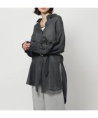 【ニコアンド/niko and】のラミーツイルシャツチュニックワンピース チャコール|ID: prp329100004975861 ipo3291000000037360677