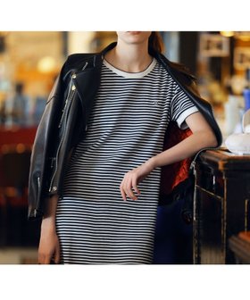 【プチバトー/PETIT BATEAU】のミラレ半袖ワンピース 大人の最旬トレンドファッション＆コーディネート founy(ファウニー) ファッション Fashion レディースファッション Fashion for Women ワンピース Dresses シンプル Simple, Minimal ストレート Straight, Straight Cut パッチ Patch, Appliqué ボーダー Border, Stripe リラックス Relax, Relaxed Fit レース Lace, Lace Fabric 半袖 Short Sleeve, Half Sleeve |ID:prp329100004975864