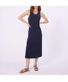 【プチバトー/PETIT BATEAU】の2×2リブ編み ノースリーブワンピース 大人の最旬トレンドファッション＆コーディネート founy(ファウニー) ファッション Fashion レディースファッション Fashion for Women ワンピース Dresses カーディガン Cardigan, Knitwear ストレート Straight, Straight Cut スリット Slit, Slit Detail ノースリーブ Sleeveless, No-Sleeve thumbnail ネイビー|ID: prp329100004975868 ipo3291000000037299671