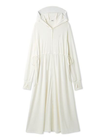 【スナイデル/SNIDEL】の【UVカット】フーディーワンピース インテリア・キッズ・メンズ・レディースファッション・服の通販 founy(ファウニー) 　ファッション　Fashion　レディースファッション　Fashion for Women　ワンピース　Dresses　おすすめ　Recommended / Our Picks　ウェーブ　Wavy Pattern　キャップ　Cap, Baseball Cap　ストレート　Straight, Straight Cut　スニーカー　Sneakers, Trainers　スマート　Smart, Elegant　リラックス　Relax, Relaxed Fit　旅行　Travel　WHT[001]|ID: prp329100004975883 ipo3291000000037299715