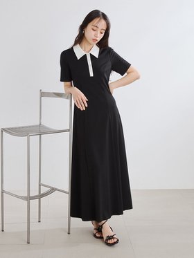 【フレイ アイディー/FRAY I.D】のポロ襟カットソーワンピース 大人の最旬トレンドファッション＆コーディネート founy(ファウニー) ファッション Fashion レディースファッション Fashion for Women ワンピース Dresses おすすめ Recommended / Our Picks インナー Innerwear カットソー Cut and Sewn Top スマート Smart, Elegant エレガント 上品 Elegant |ID:prp329100004975885