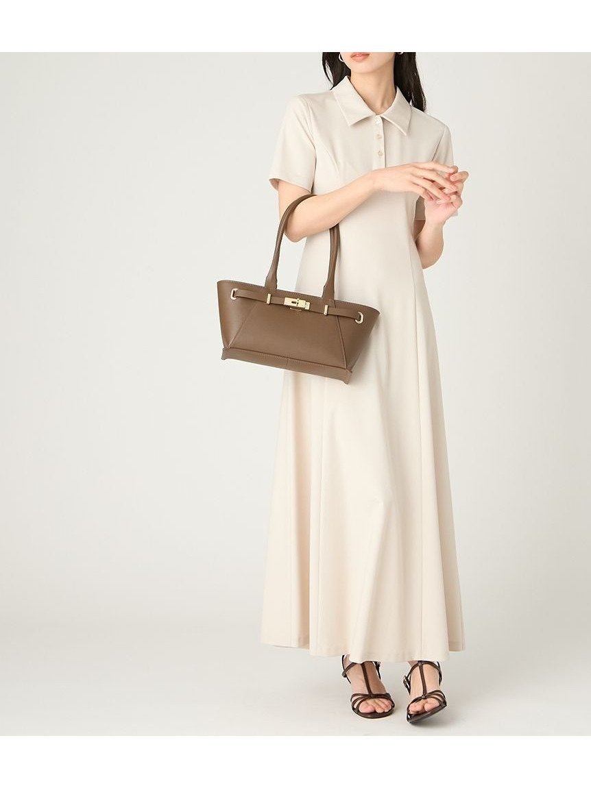 【フレイ アイディー/FRAY I.D】のポロ襟カットソーワンピース インテリア・キッズ・メンズ・レディースファッション・服の通販 founy(ファウニー) 　ファッション　Fashion　レディースファッション　Fashion for Women　ワンピース　Dresses　おすすめ　Recommended / Our Picks　インナー　Innerwear　カットソー　Cut and Sewn Top　スマート　Smart, Elegant　エレガント 上品　Elegant　BEG[037]|ID: prp329100004975885 ipo3291000000037299723