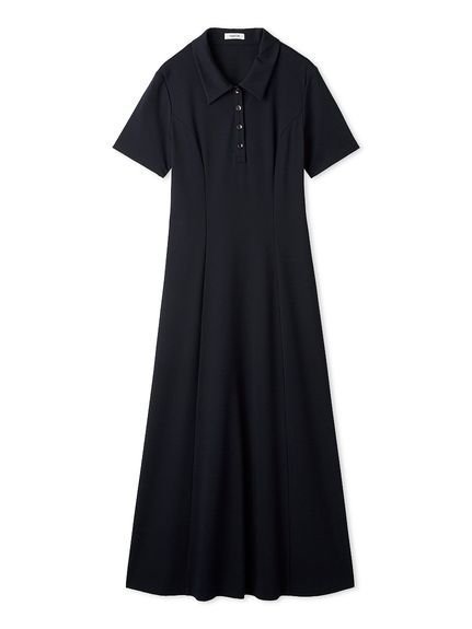【フレイ アイディー/FRAY I.D】のポロ襟カットソーワンピース インテリア・キッズ・メンズ・レディースファッション・服の通販 founy(ファウニー) 　ファッション　Fashion　レディースファッション　Fashion for Women　ワンピース　Dresses　おすすめ　Recommended / Our Picks　インナー　Innerwear　カットソー　Cut and Sewn Top　スマート　Smart, Elegant　エレガント 上品　Elegant　NVY[089]|ID: prp329100004975885 ipo3291000000037299724
