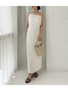 【フレイ アイディー/FRAY I.D】のサテンキャミアシメワンピース 大人の最旬トレンドファッション＆コーディネート founy(ファウニー) ファッション Fashion レディースファッション Fashion for Women ワンピース Dresses アシンメトリー Asymmetrical Style キャミワンピース Cami Dress, Slip Dress サテン Satin, Glossy Fabric スマート Smart, Elegant フィット Fit, Slim Fit リボン Ribbon, Bow おすすめ Recommended / Our Picks エレガント 上品 Elegant thumbnail IVR[003]|ID: prp329100004975887 ipo3291000000037299730