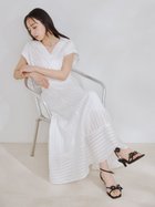 【フレイ アイディー/FRAY I.D】のレースアップバックストライプシャツワンピース 大人の最旬トレンドファッション＆コーディネート founy(ファウニー) ファッション Fashion レディースファッション Fashion for Women ワンピース Dresses シャツワンピース / 1枚で着映えコーデ Shirt Dresses インナー Innerwear キャミソール Camisole, Spaghetti Strap Top シアー Sheer, See-Through ストライプ Stripe, Striped Pattern スペシャル Special, Limited Edition スマート Smart, Elegant デコルテ Décolleté, Neckline 無地 Plain, Solid Color レース Lace, Lace Fabric 夏 Summer エレガント 上品 Elegant thumbnail WHT[001]|ID: prp329100004975892 ipo3291000000037299751