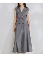 【フレイ アイディー/FRAY I.D】のダブルテーラードジレワンピース/防シワ GRY[006]|ID: prp329100004975895 ipo3291000000037299760