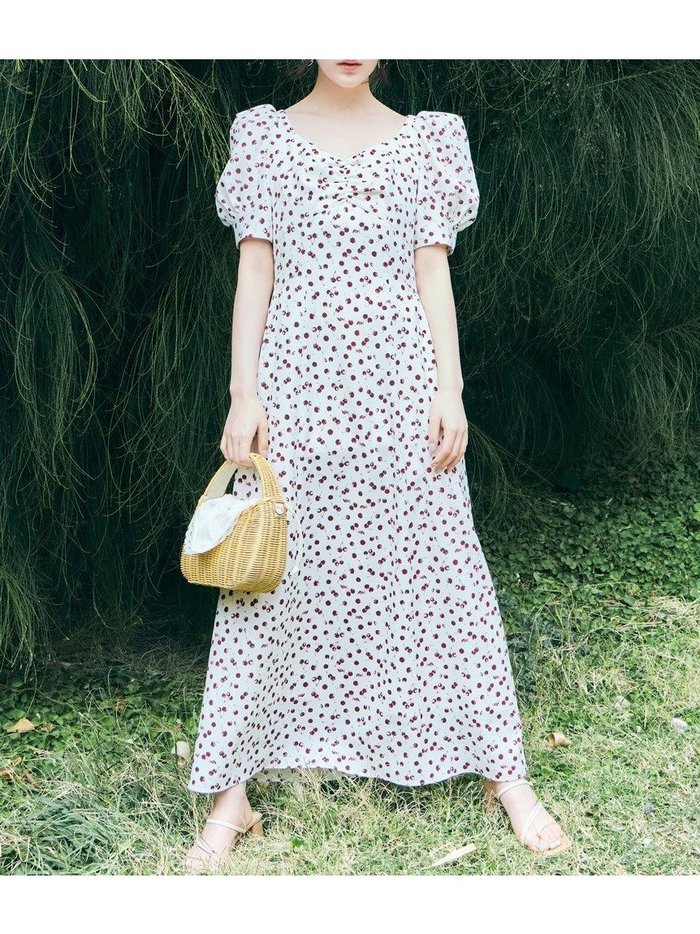 【スナイデル/SNIDEL】の【販路限定サイズあり】Sustainableフルーツプリントワンピース インテリア・キッズ・メンズ・レディースファッション・服の通販 founy(ファウニー) https://founy.com/ ファッション Fashion レディースファッション Fashion for Women ワンピース Dresses ウェーブ Wavy Pattern サマー Summer, Summer Style ジョーゼット Georgette, Semi-Sheer Fabric ストレート Straight, Straight Cut スマート Smart, Elegant スリーブ Sleeve, Long Sleeve / Short Sleeve チェリー Cherry, Cherry Pattern ドット Polka Dot, Dot Pattern パターン Pattern, Design Print フィット Fit, Slim Fit フレア Flare, Flared プリント Print, Printed Pattern モチーフ Motif, Design Theme おすすめ Recommended / Our Picks 夏 Summer |ID: prp329100004975915 ipo3291000000037299830