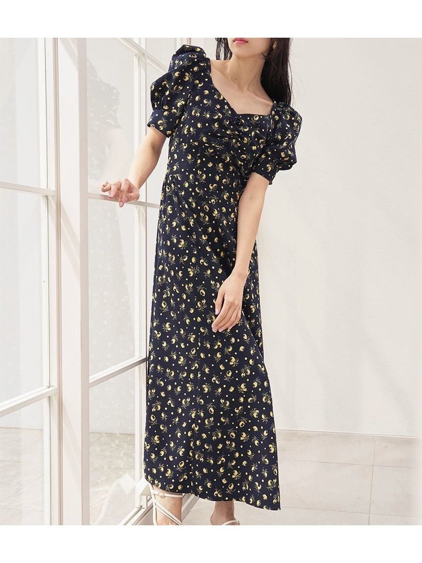 【スナイデル/SNIDEL】の【販路限定サイズあり】Sustainableフルーツプリントワンピース インテリア・キッズ・メンズ・レディースファッション・服の通販 founy(ファウニー) 　ファッション　Fashion　レディースファッション　Fashion for Women　ワンピース　Dresses　ウェーブ　Wavy Pattern　サマー　Summer, Summer Style　ジョーゼット　Georgette, Semi-Sheer Fabric　ストレート　Straight, Straight Cut　スマート　Smart, Elegant　スリーブ　Sleeve, Long Sleeve / Short Sleeve　チェリー　Cherry, Cherry Pattern　ドット　Polka Dot, Dot Pattern　パターン　Pattern, Design Print　フィット　Fit, Slim Fit　フレア　Flare, Flared　プリント　Print, Printed Pattern　モチーフ　Motif, Design Theme　おすすめ　Recommended / Our Picks　夏　Summer　DNVY[090]|ID: prp329100004975915 ipo3291000000037299836