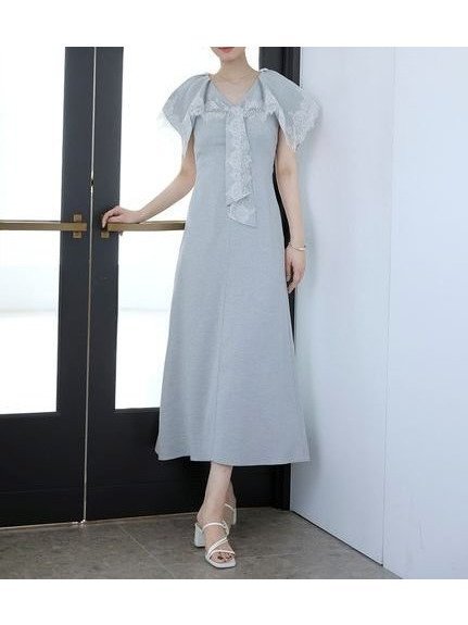 【スナイデル/SNIDEL】のヘムレースフリルカラーワンピース インテリア・キッズ・メンズ・レディースファッション・服の通販 founy(ファウニー) https://founy.com/ ファッション Fashion レディースファッション Fashion for Women ワンピース Dresses ウェーブ Wavy Pattern サテン Satin, Glossy Fabric ストレート Straight, Straight Cut スマート Smart, Elegant トレンド Trend, Trending Now ドット Polka Dot, Dot Pattern フェミニン Feminine, Girly フリル Frill, Ruffle プリント Print, Printed Pattern ミックス Mix, Mixed Style レース Lace, Lace Fabric おすすめ Recommended / Our Picks |ID: prp329100004975918 ipo3291000000037299842