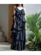 【スナイデル/SNIDEL】のスパイラルティアードキャミドレス BLK[009]|ID: prp329100004975924 ipo3291000000037299868