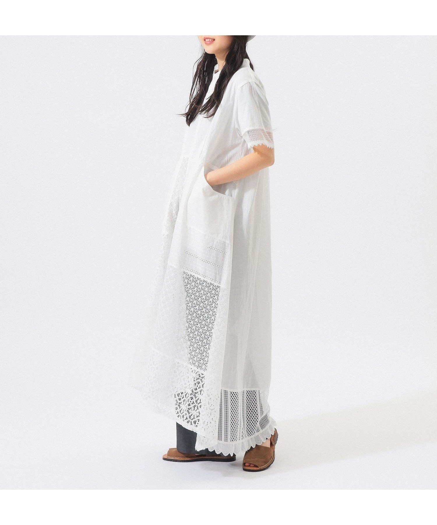 【ビームス ウイメン/BEAMS】の【別注】TORI-TO / ティアード ワンピース インテリア・キッズ・メンズ・レディースファッション・服の通販 founy(ファウニー) 　ファッション　Fashion　レディースファッション　Fashion for Women　ワンピース　Dresses　インナー　Innerwear　スニーカー　Sneakers, Trainers　スポーティ　Sporty, Casual Athletic　ティアード　Tiered, Tiered Style　ティアードワンピース　Tiered Dress, Flared Dress　デニム　Denim, Jeans Material　ハンド　Hand, Handmade　パッチワーク　Patchwork, Mixed Fabric　フロント　Front, Front Design　プリント　Print, Printed Pattern　別注　Limited Edition, Custom Order　ミックス　Mix, Mixed Style　リラックス　Relax, Relaxed Fit　レース　Lace, Lace Fabric　おすすめ　Recommended / Our Picks　日本製　Made In Japan　WHITE|ID: prp329100004975936 ipo3291000000037299912