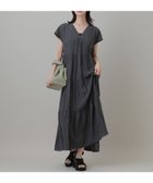 【ラコレ/LAKOLE】の楊柳ティアードフレンチスリーブワンピース チャコールチェック|ID: prp329100004975948 ipo3291000000037299953
