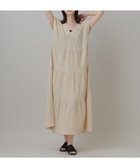 【ラコレ/LAKOLE】の楊柳ティアードフレンチスリーブワンピース ライトベージュ|ID: prp329100004975948 ipo3291000000037299958