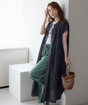 【プレフェリール/PREFERIR】のインド綿ピンタックシャツワンピース 大人の最旬トレンドファッション＆コーディネート founy(ファウニー) ファッション Fashion レディースファッション Fashion for Women ワンピース Dresses シャツワンピース / 1枚で着映えコーデ Shirt Dresses インド Indian Textile リゾート Resort, Vacation Style |ID:prp329100004975956