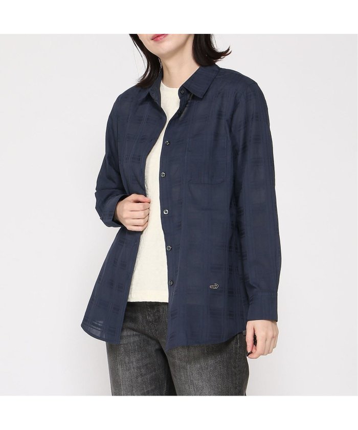 【クロコダイル/CROCODILE】のシアー チェック チュニック インテリア・キッズ・メンズ・レディースファッション・服の通販 founy(ファウニー) https://founy.com/ ファッション Fashion レディースファッション Fashion for Women トップス・カットソー Cut & Sew Tops インナー Innerwear シアー Sheer, See-Through チェック Check, Plaid, Tartan チュニック Tunic, Long Top レギュラー Regular, Standard Fit |ID: prp329100004975959 ipo3291000000037300008