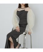 【アンドレスド/ANDRESD】の結婚式・二次会対応 フロッキービスチェドレス 大人の最旬トレンドファッション＆コーディネート founy(ファウニー) ファッション Fashion レディースファッション Fashion for Women トップス・カットソー Cut & Sew Tops ビスチェ Bustiers & Corset Tops / Layered Bustier Style ワンピース Dresses フォーマル・パーティードレス・結婚式用ドレス Elegant & Casual Dresses チュール Tulip, Tulip Motif デコルテ Décolleté, Neckline ドレス Dress, One-Piece ドレープ Drape, Draping Fabric 長袖 Long Sleeve, Full Sleeve おすすめ Recommended / Our Picks エレガント 上品 Elegant セレモニー Ceremony 結婚式 Wedding 披露宴 Wedding Reception 二次会 After Party thumbnail スモークブラウン|ID: prp329100004975963 ipo3291000000037300029