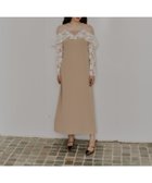 【アンドレスド/ANDRESD】の結婚式・二次会対応 レースラッフルドレス ベージュ|ID: prp329100004975973 ipo3291000000037300078