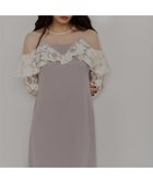 【アンドレスド/ANDRESD】の結婚式・二次会対応 レースラッフルドレス ライトグレー|ID: prp329100004975973 ipo3291000000037300079