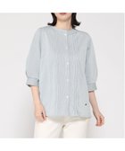 【クロコダイル/CROCODILE】のストライプ ピンタック チュニック ブルー|ID: prp329100004975991 ipo3291000000037300148