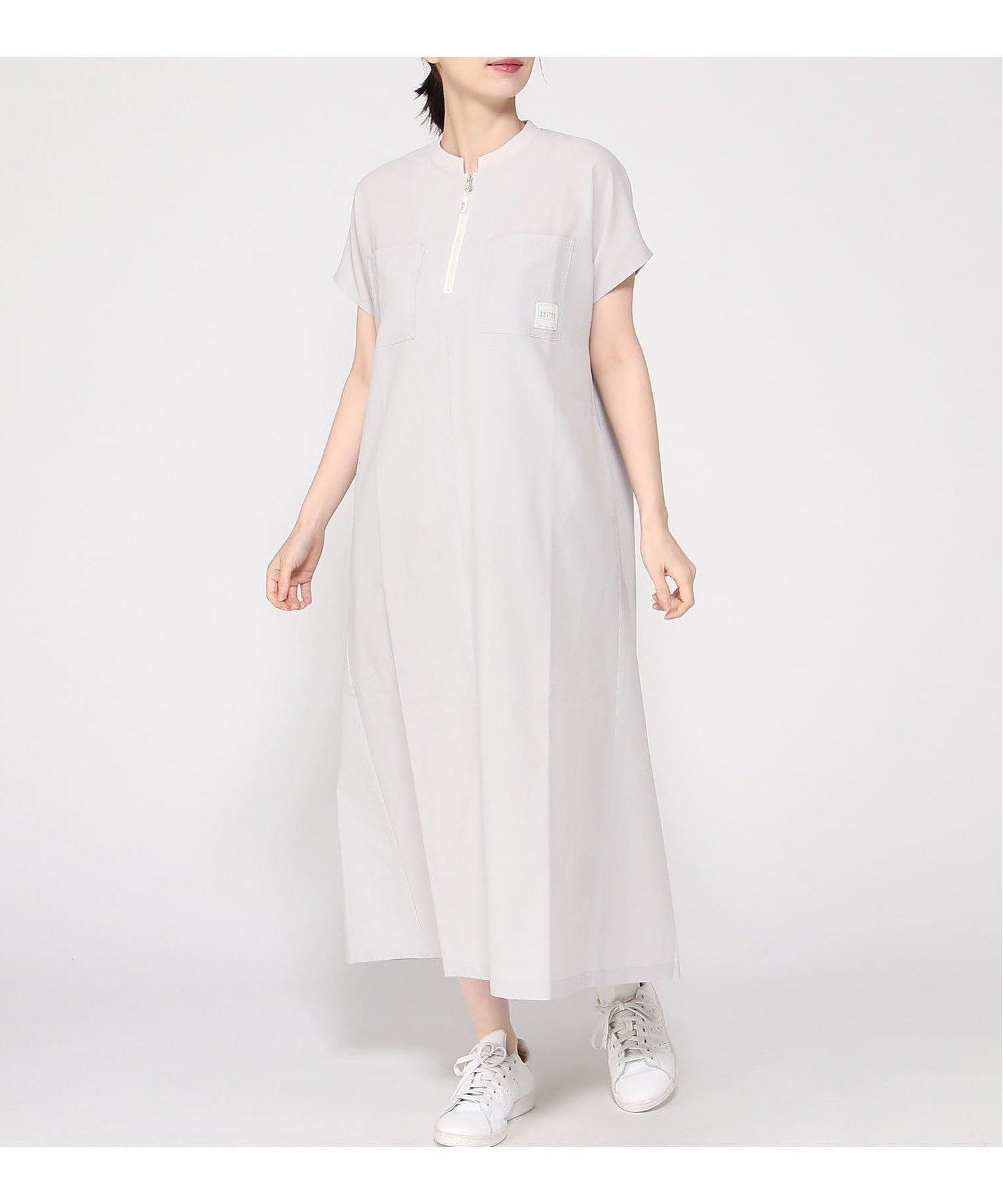 【クロコダイル/CROCODILE】のバンドカラー プルオーバー チュニック インテリア・キッズ・メンズ・レディースファッション・服の通販 founy(ファウニー) 　ファッション　Fashion　レディースファッション　Fashion for Women　トップス・カットソー　Cut & Sew Tops　カジュアルプルオーバー・ニットトップス　Pullovers & Knit Tops / Casual Pullovers　チュニック　Tunic, Long Top　ライトグレー|ID: prp329100004976009 ipo3291000000037300223
