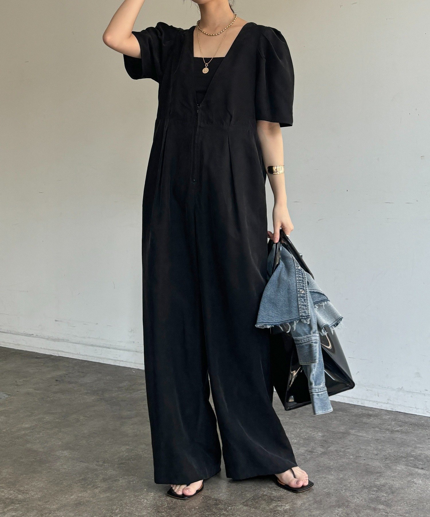 【ドゥドゥ/DouDou】のフィブリルオールインワン インテリア・キッズ・メンズ・レディースファッション・服の通販 founy(ファウニー) 　ファッション　Fashion　レディースファッション　Fashion for Women　ワンピース　Dresses　オールインワン・ワンピース　Dresses and Jumpsuits　インナー　Innerwear　スマート　Smart, Elegant　スリーブ　Sleeve, Long Sleeve / Short Sleeve　雑誌　Magazine, Fashion Magazine　なめらか　Smooth, Silky Texture　S/S・春夏　SS, Spring/Summer, Warm Season　再入荷　Restock / Back in Stock　夏　Summer　エレガント 上品　Elegant　2026年　2026　2026春夏・S/S　Spring/Summer 2026 SS26　ブラック|ID: prp329100004976016 ipo3291000000037300246
