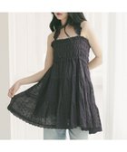 【ヘザー/Heather】のレースエプロンミニワンピース ネイビー|ID: prp329100004976023 ipo3291000000037300276