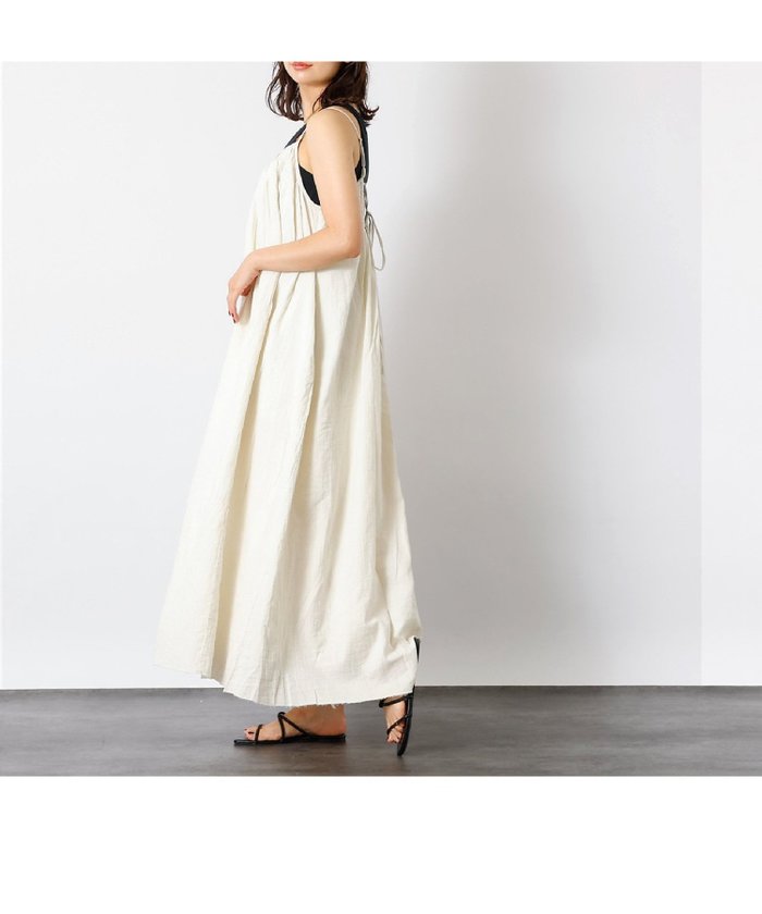 【ルージュヴィフラクレ/Rouge vif la cle】の【GREY CHORD /グレーコード】コットンキャミワンピース / MELIS インテリア・キッズ・メンズ・レディースファッション・服の通販 founy(ファウニー) https://founy.com/ ファッション Fashion レディースファッション Fashion for Women ワンピース Dresses キャミソールワンピース Camisole Dresses インナー Innerwear キャミワンピース Cami Dress, Slip Dress サマー Summer, Summer Style ドレス Dress, One-Piece フレア Flare, Flared ポケット Pocket, Pocket Detail ラップ Wrap, Wrap Design 2022年 2022 2022 春夏 S/S Spring/Summer 2022 SS22 |ID: prp329100004976031 ipo3291000000037300309