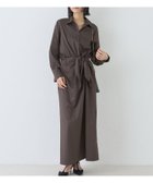 【ルージュヴィフラクレ/Rouge vif la cle】のドレープウエストリボンワンピース 大人の最旬トレンドファッション＆コーディネート founy(ファウニー) ファッション Fashion レディースファッション Fashion for Women ワンピース Dresses アクセサリー Fashion Accessories オケージョン Occasion Wear クラッチ Clutch, Clutch Bag シンプル Simple, Minimal ジャケット Jacket, Outerwear スニーカー Sneakers, Trainers ダウン Down, Puffer デニム Denim, Jeans Material フォーマル Formal, Dressy フロント Front, Front Design リボン Ribbon, Bow ビジネス 仕事 通勤 Business / Work / Commuting thumbnail ブラウン|ID: prp329100004976089 ipo3291000000037300524