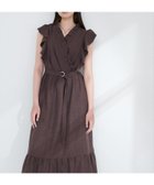 【ナチュラルクチュール/natural couture】のフリルカシュクールワンピース 大人の最旬トレンドファッション＆コーディネート founy(ファウニー) ファッション Fashion レディースファッション Fashion for Women ワンピース Dresses カーディガン Cardigan, Knitwear サンダル Sandals, Summer Shoes シューズ Shoes, Footwear ジャケット Jacket, Outerwear フラット Flat, Flat Shoes フリル Frill, Ruffle ミュール Mule, Backless Shoes リボン Ribbon, Bow リラックス Relax, Relaxed Fit 再入荷 Restock / Back in Stock おすすめ Recommended / Our Picks エレガント 上品 Elegant 2026年 2026 2026春夏・S/S Spring/Summer 2026 SS26 thumbnail ブラウン|ID: prp329100004976091 ipo3291000000037300539