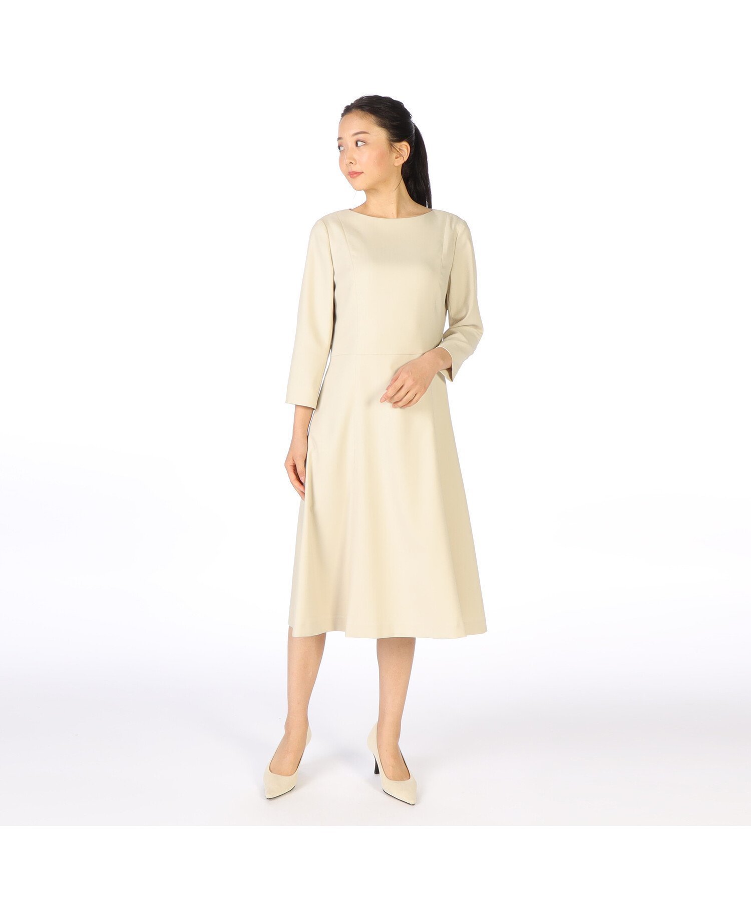 【キース/KEITH】のオックスストレッチワンピース 大人の最旬トレンドファッション＆コーディネート founy(ファウニー) 　ファッション　Fashion　レディースファッション　Fashion for Women　ワンピース　Dresses　エレガント 上品　Elegant　ストレッチ　Stretch, Stretchy Fabric　ドレープ　Drape, Draping Fabric　パターン　Pattern, Design Print　フィット　Fit, Slim Fit　フェミニン　Feminine, Girly　 other-1|ID: prp329100004976107 ipo3291000000037300596