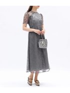【ラシュッド/LASUD】のデコルテカット レースワンピース グレー|ID: prp329100004976140 ipo3291000000037300725