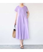 【エムケイ ミッシェルクラン/MK MICHEL KLEIN】の接触冷感/洗える ラミーリネン混Aラインワンピース 大人の最旬トレンドファッション＆コーディネート founy(ファウニー) ファッション Fashion レディースファッション Fashion for Women ワンピース Dresses Aラインワンピース・フレアシルエット A-Line Dresses / Flared Silhouette Dresses エレガント 上品 Elegant 春 Spring 洗える Machine Washable 秋 Autumn シンプル Simple, Minimal タンブラー Tumbler, Travel Mug 半袖 Short Sleeve, Half Sleeve リネン Linen, Linen Fabric リラックス Relax, Relaxed Fit ロング Long, Long-Length 冬 Winter / This Winter 夏 Summer thumbnail ラベンダー|ID: prp329100004976154 ipo3291000000037300780