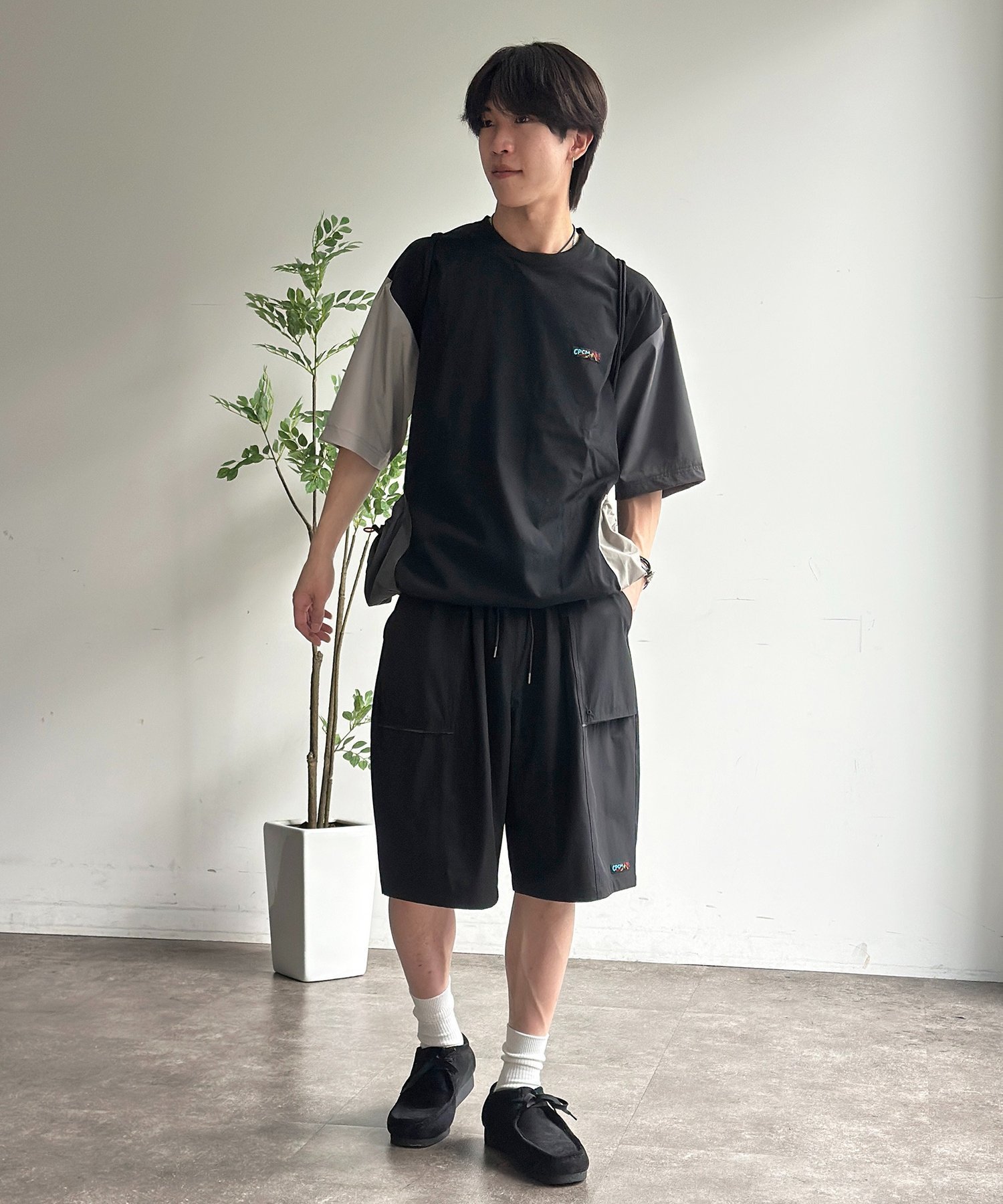 【シーピーシーエム/CPCM】の【3点セット】ストレッチナイロンプルオーバーセットアップ インテリア・キッズ・メンズ・レディースファッション・服の通販 founy(ファウニー) 　ファッション　Fashion　レディースファッション　Fashion for Women　トップス・カットソー　Cut & Sew Tops　カジュアルプルオーバー・ニットトップス　Pullovers & Knit Tops / Casual Pullovers　吸水　Absorbent, Quick-Dry　シューズ　Shoes, Footwear　ショート　Short, Short Length　シンプル　Simple, Minimal　ストレッチ　Stretch, Stretchy Fabric　スニーカー　Sneakers, Trainers　セットアップ　Set-Up, Coordinated Outfit　セパレート　Separate, Two-Piece　ワイド　Wide, Wide Fit　ワンポイント　One Point, Statement Accent　おすすめ　Recommended / Our Picks　夏　Summer　ブラックその他1|ID: prp329100004976178 ipo3291000000037300875