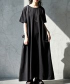 【アンティカ/antiqua】のantiqua 汗染み防止 Aライン ワンピース レディース NA-00534 大人の最旬トレンドファッション＆コーディネート founy(ファウニー) ファッション Fashion レディースファッション Fashion for Women ワンピース Dresses 春 Spring 秋 Autumn 吸水 Absorbent, Quick-Dry シンプル Simple, Minimal バランス Balance, Style Balance フォルム Silhouette, Form フレア Flare, Flared 半袖 Short Sleeve, Half Sleeve 無地 Plain, Solid Color リラックス Relax, Relaxed Fit ロング Long, Long-Length ワイド Wide, Wide Fit ワーク Workwear, Utility Style 夏 Summer 旅行 Travel エレガント 上品 Elegant thumbnail 05 ブラック|ID: prp329100004976227 ipo3291000000037301072