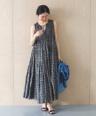 【ルクールブラン/le.coeur blanc】のFanaka別注フラワー柄ノースリワンピ 大人の最旬トレンドファッション＆コーディネート founy(ファウニー) ファッション Fashion レディースファッション Fashion for Women ワンピース Dresses インド Indian Textile バランス Balance, Style Balance フラワー Flower, Floral プリント Print, Printed Pattern リラックス Relax, Relaxed Fit 別注 Limited Edition, Custom Order thumbnail ブラック柄|ID: prp329100004976232 ipo3291000000037301094