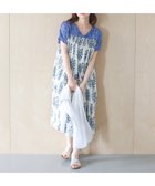 【ルクールブラン/le.coeur blanc】のFanakaボタニカル切替ワンピース 大人の最旬トレンドファッション＆コーディネート founy(ファウニー) ファッション Fashion レディースファッション Fashion for Women ワンピース Dresses おすすめ Recommended / Our Picks インド Indian Textile スキッパー Skipper, Open Collar ボタニカル Botanical, Floral Pattern リゾート Resort, Vacation Style リボン Ribbon, Bow リラックス Relax, Relaxed Fit 切替 Switching, Contrast Panel thumbnail アイボリー|ID: prp329100004976233 ipo3291000000037301096