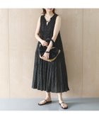 【ルクールブラン/le.coeur blanc】のFanaka別注ドット柄ノースリワンピ ブラック柄|ID: prp329100004976234 ipo3291000000037301098