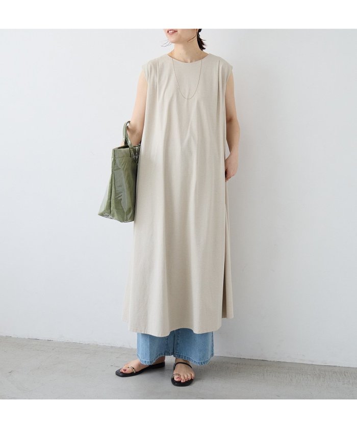 【ルクールブラン/le.coeur blanc】のノースリーブカットワンピース インテリア・キッズ・メンズ・レディースファッション・服の通販 founy(ファウニー) https://founy.com/ ファッション Fashion レディースファッション Fashion for Women ワンピース Dresses おすすめ Recommended / Our Picks ストレッチ Stretch, Stretchy Fabric スニーカー Sneakers, Trainers 旅行 Travel |ID: prp329100004976235 ipo3291000000037301099